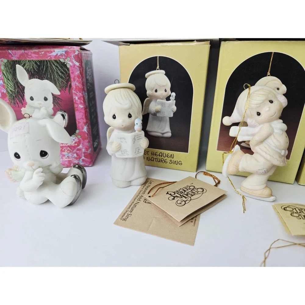Precious Moments Christmas ornament‎ w/ boxes lot 2